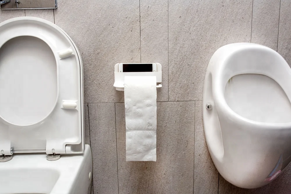 Homeware Moveable Plastic Toilet paper and phone multi holder