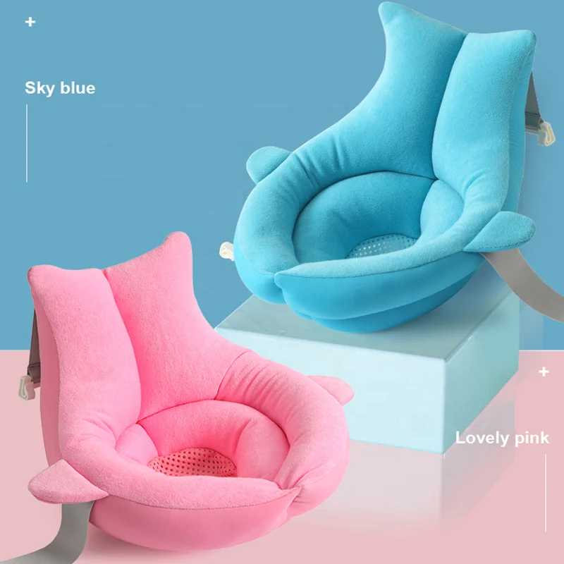 Skid Proof Newborn Bath Lounger Infant Sponge Pad Baby Bath Support