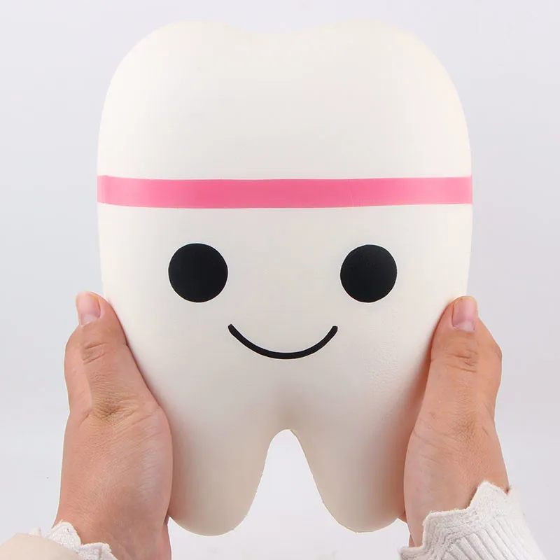  Новинка 2020 игрушки Jumbo сжимаемые зубья из пенополиуретана милые медленно восстанавливающие форму игрушки-компаньон для детей