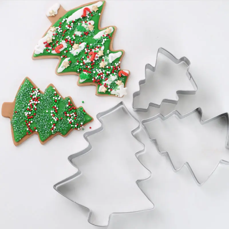 Bakeware Christmas Tree Shape Cookie Cutter set Stainless Steel