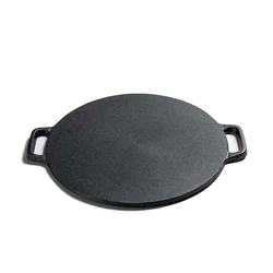 Chinese Cookware Sets Manufacturer Cast Iron Pizza Pan Round 34cm