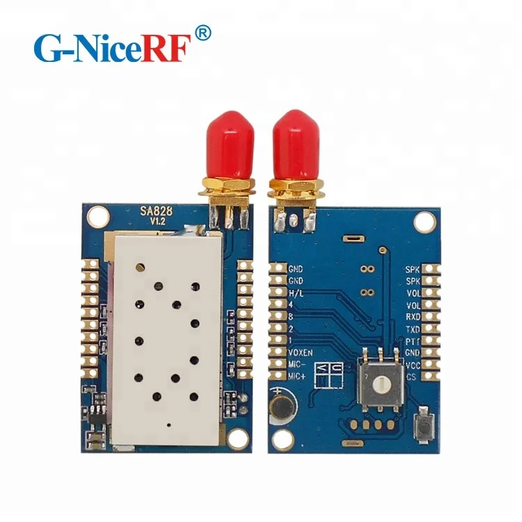 G-NiceRF walky-talky All in one UHF wireless radio FM tx rx modules SA828-U 400MHz-480MHz