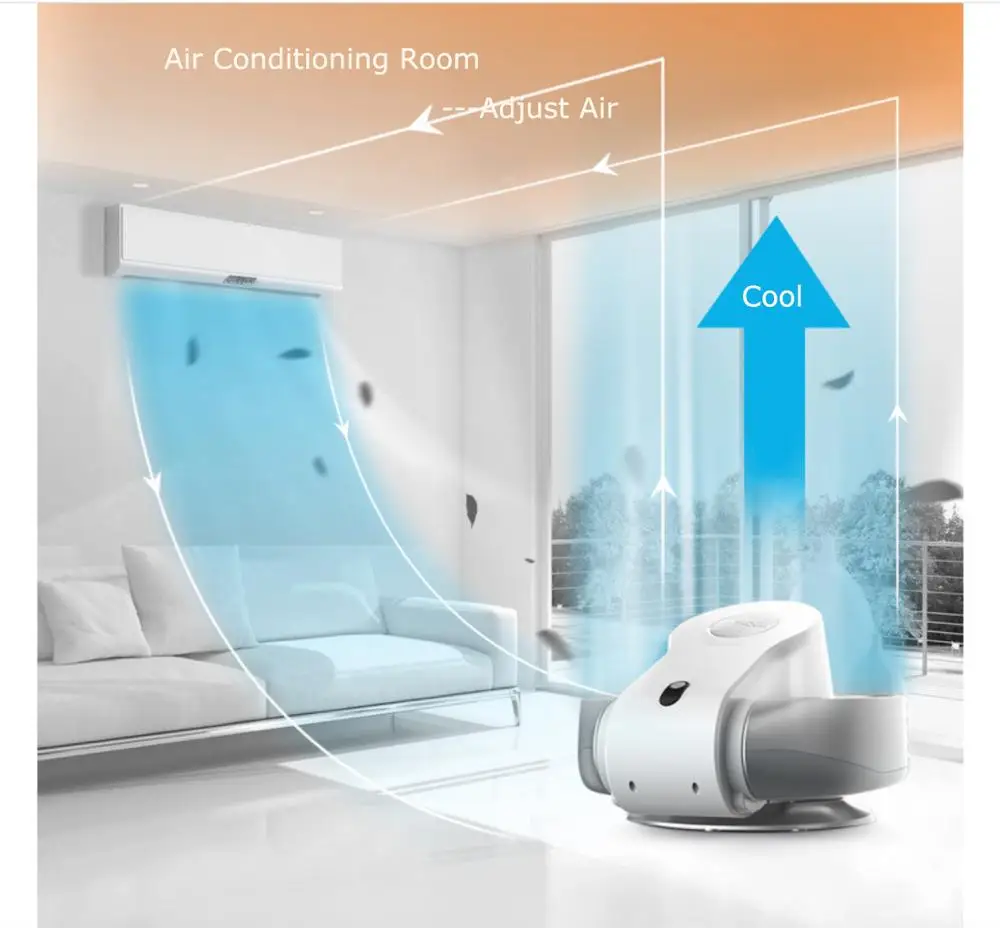 Wall mounted leafless fan bladeless fan