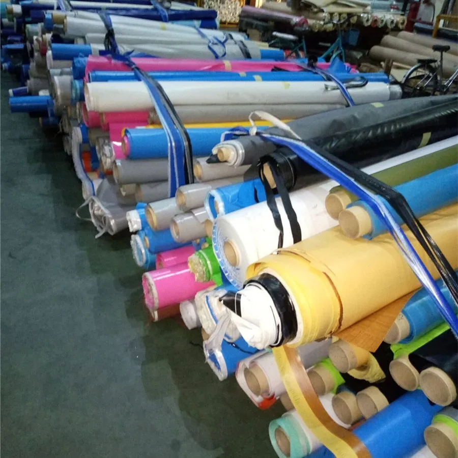 Cheap Price Stocklot Scrape Trims Pvc Coated Fabric Tarpaulin Stock Lots