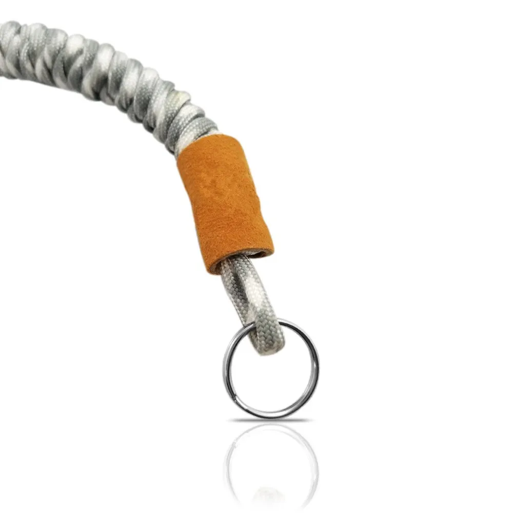 High quality hiking outdoor survival adjustable weave 550 paracord camera wrist lanyard strap