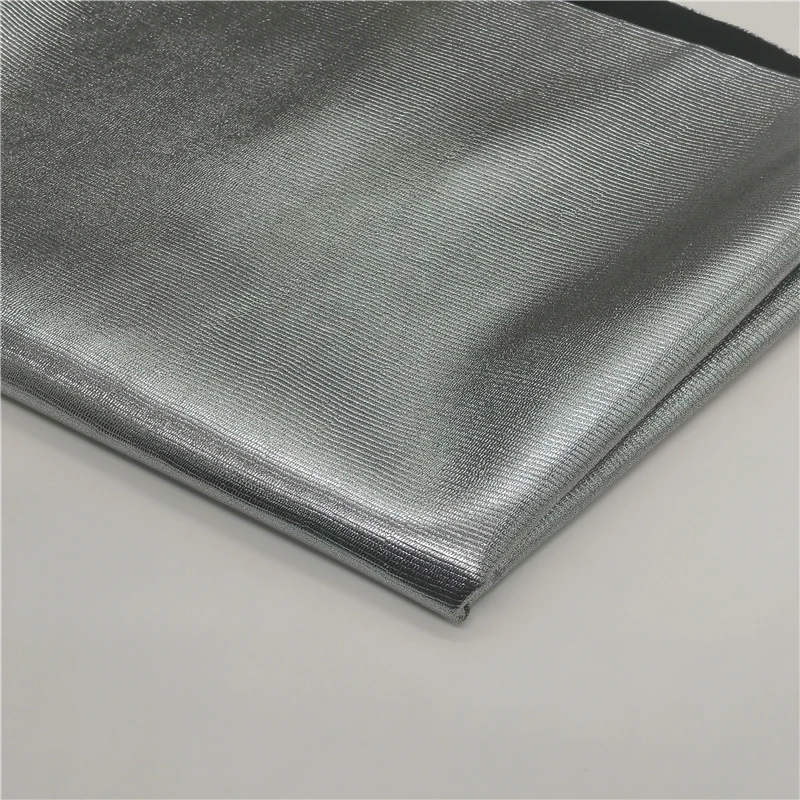 Sample Multi Colors Available PU Laminated Glitter Leather for Bags and Shoes