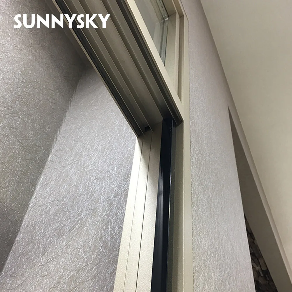 Foshan made popular design Nice aluminium frame sliding glass window