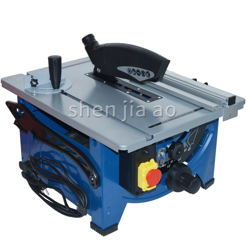 
4800r/min Sliding woodworking table saw 210mm woodworking DIY chainsaw, rounded corner adjustable miter saw 