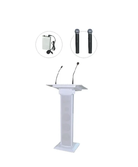 QQCHINAPA 60W Luxury Digital Lectern Church Podium For Speeches And Teaching