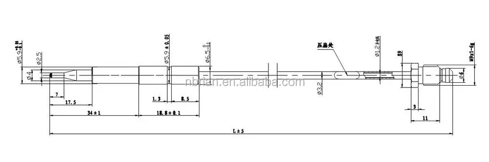 Burner gas stove thermocouple for kitchen appliance
