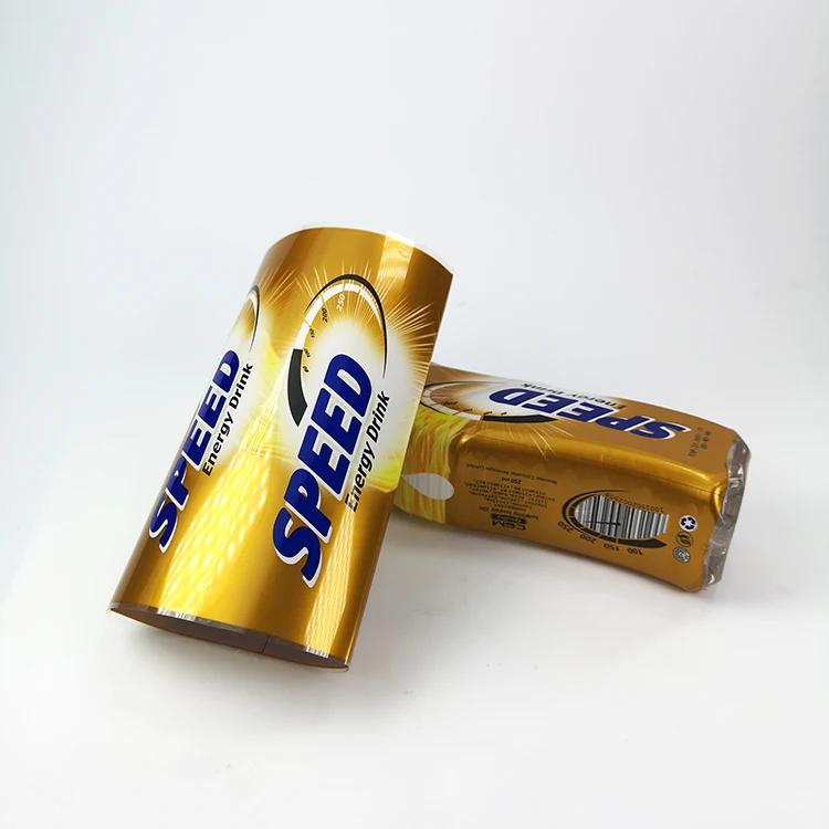 Высококачественная термоусадочная этикетка для бутылок энергетических напитков с принтом на