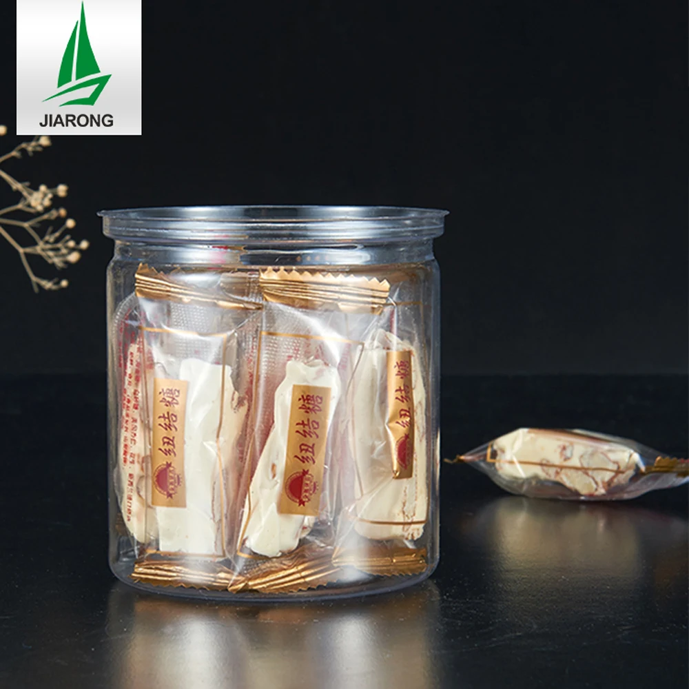 Wholesale empty clear 50-1000ml pop Cans 65mm 85mm Caliber Food plastic Can 4oz 8oz spice tuna candy plastic can with lids