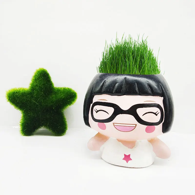 
Eyes baby ceramic cartoon furnishing articles Miniature potted plant cultivation 