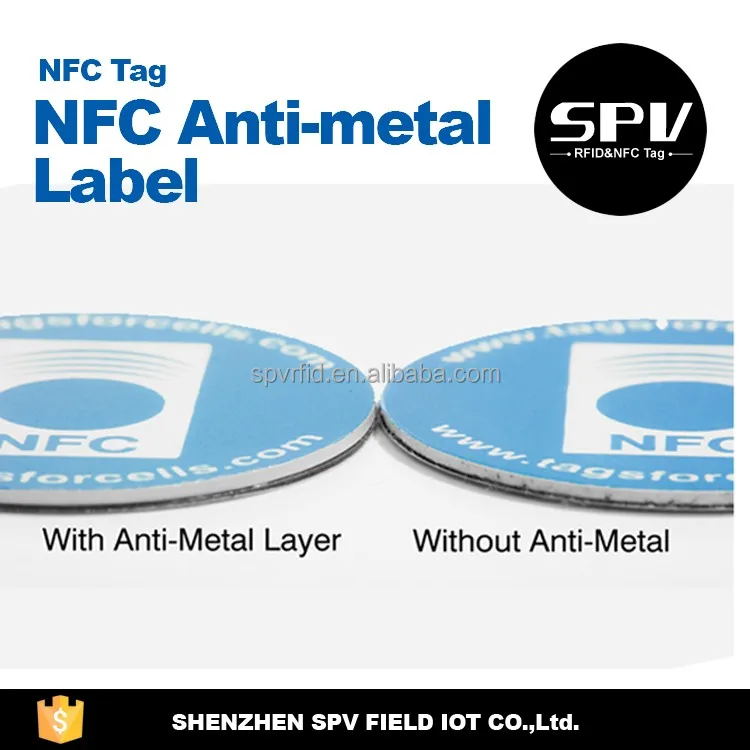 Ntag 213 215 216 - металл NFC бирка с клеем