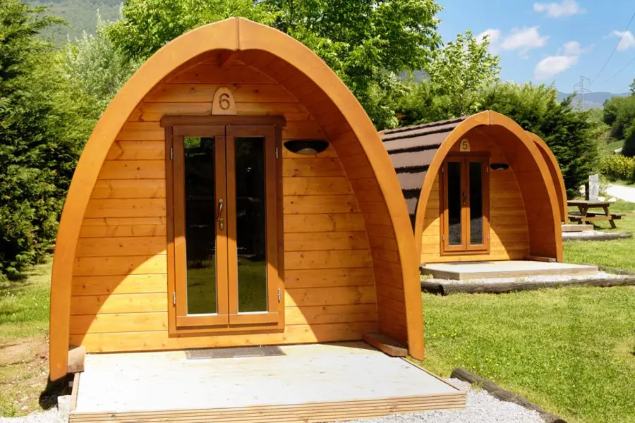 Cheap prefab wooden camping pods