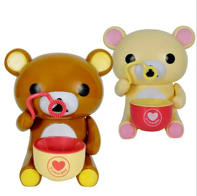 2019 new cartoon bear automatic bubble machine for kids