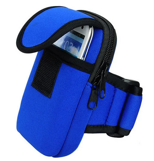 wholesale custom logo waterproof neoprene outdoor sport running mobile phone arm running bag