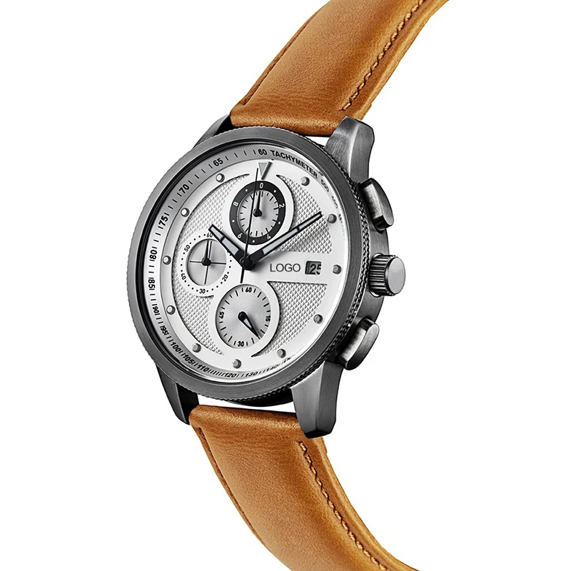 2018 Oem Leather Wristwatch Own Brand Al Fajr Watch Fashion For Men