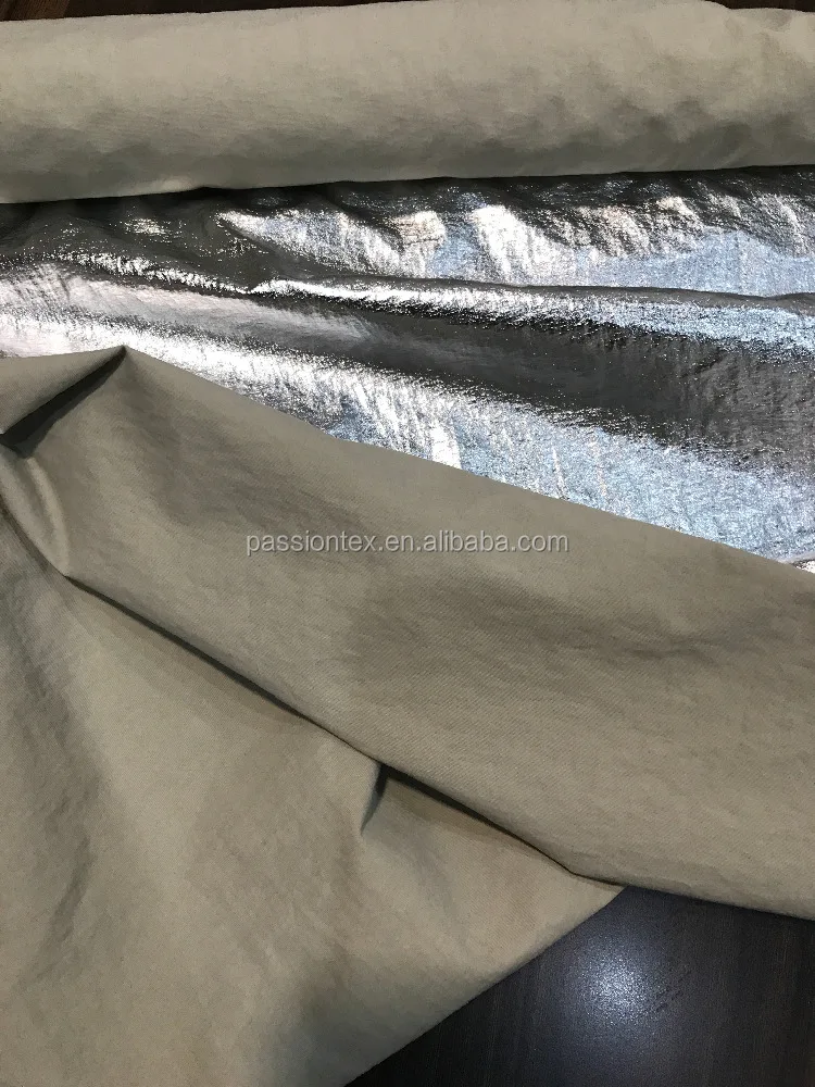 
silver coating nylon taslan fabric 