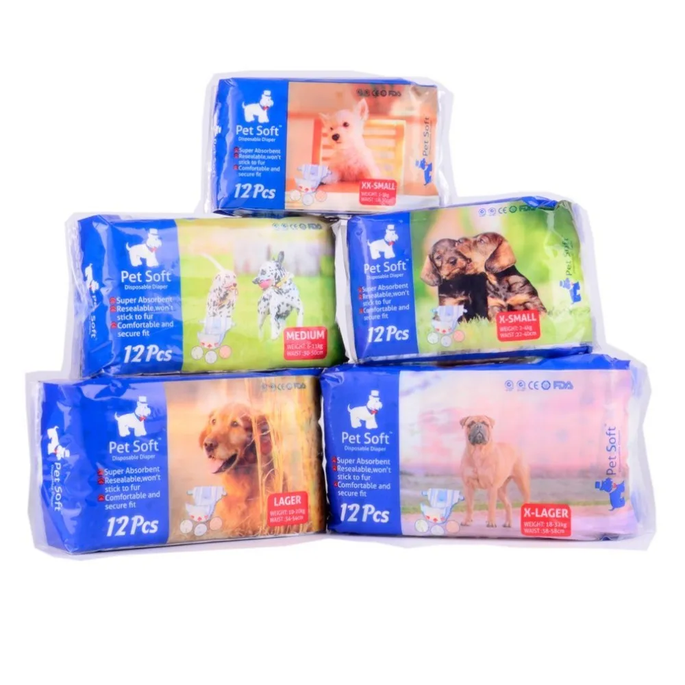 Pet Soft Pet Urine Shorts Pet Female Dog Water Absorbing Type Dry Health Pants Dog Disposable Diaper For Female Dog