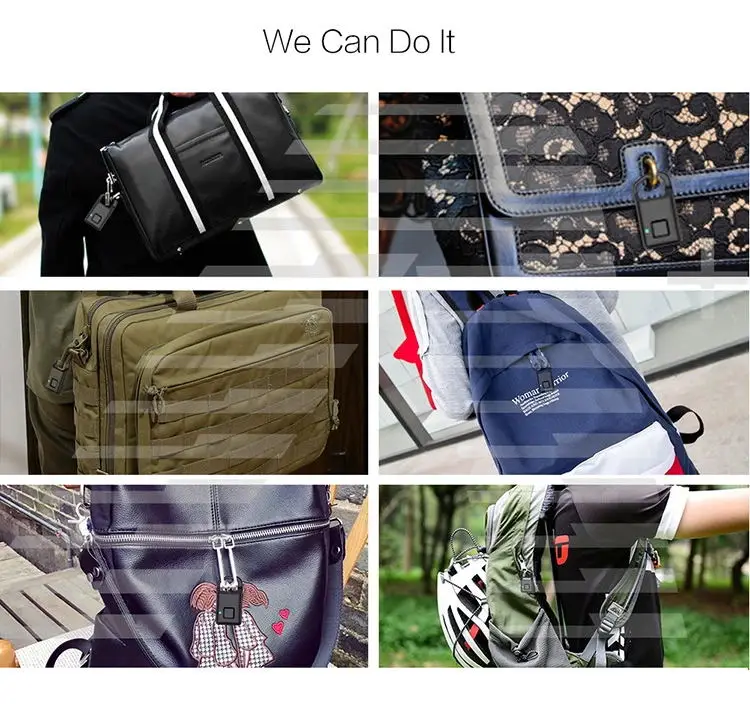 Hot Sale Intelligent  padlock USB Charged Cheap Zinc Alloy  Fingerprint Padlock Smart padlock