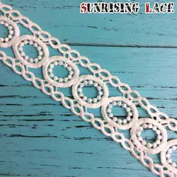 Huge stock Golden Chemical Polyester Wholesale Lace Trim