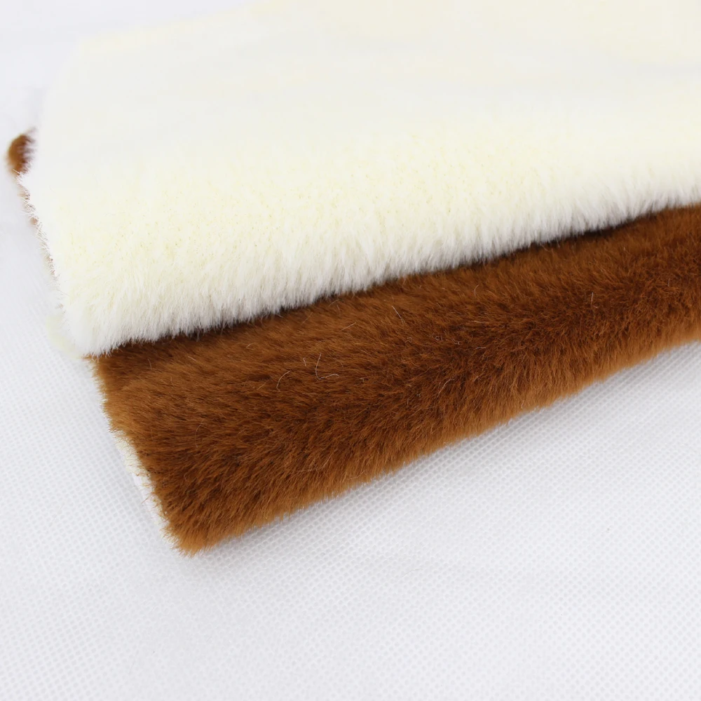 High Quality 100% Polyester Fake Faux Fur Soft Fabric
