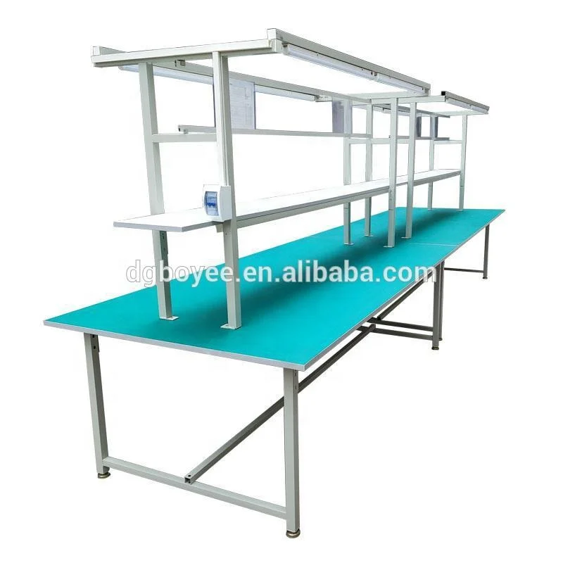 Antistatic Desk / ESD Workbench Used in Clean Room Office Aluminum Frame ESD Table