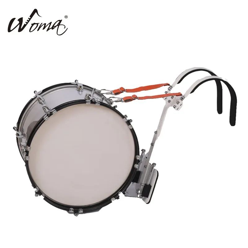 Горячая Распродажа, походный бас-барабан, золотой зеленый opc с держателем