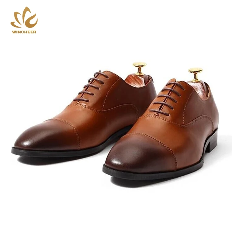 Customized Design Popular Fashion Italian Cheap Men Genuine Leather Dress Shoes Men Fashion Shoes Manufacturer