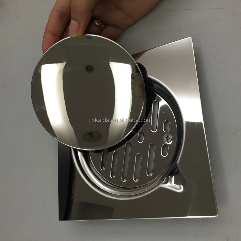 
Stainless steel Sealed 3pcs floor drain, bathroom accessories, mirror polished 