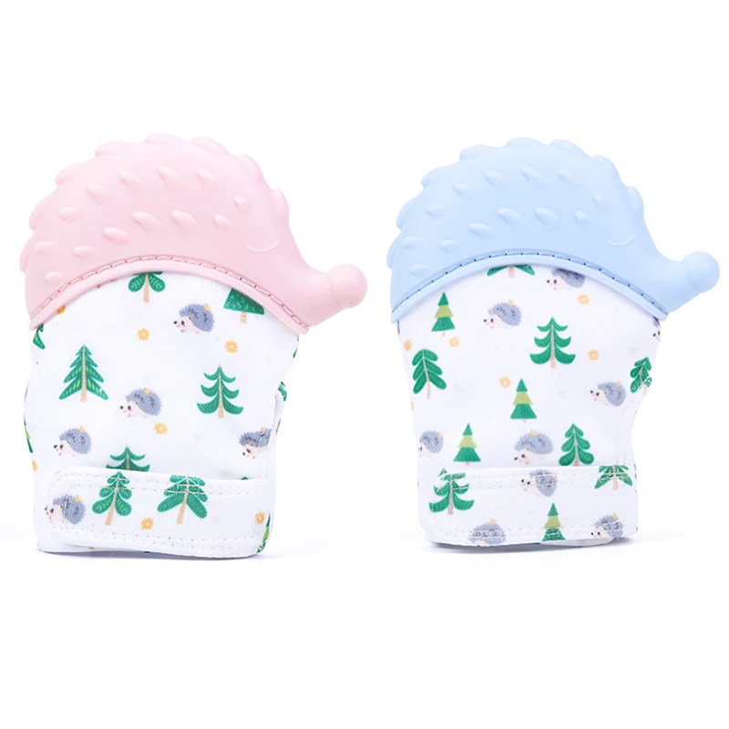 Hot Selling BPA Free Non-toxic Silicone Baby Teething Mitten Glove Teether Toy