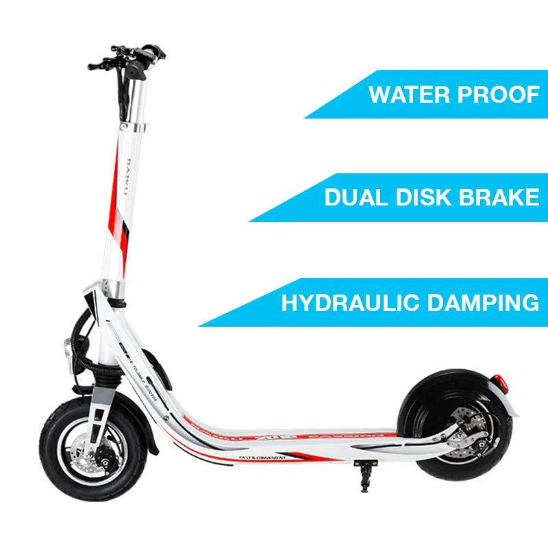 2 Wheel Lithium Battery Folding Electric Scooter With Seat
