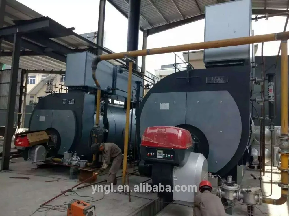 1 Ton Fire Tube Industrial Oil Gas WNS Steam Boiler Price