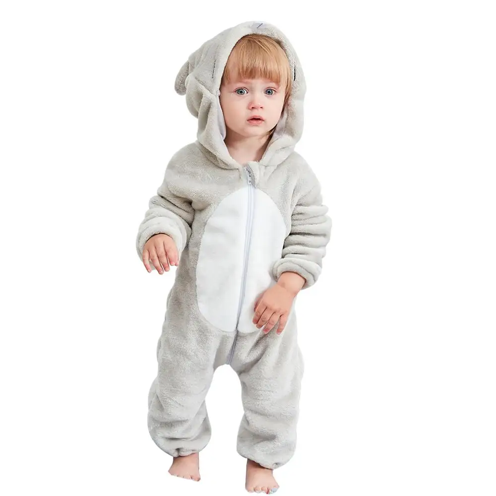
Wholesale thicken flannel baby romper costume baby clothes kids animal overall winter warm longsleeve baby rompers jumpsuit 