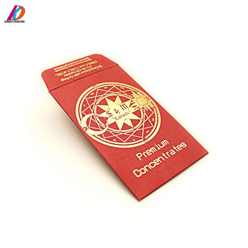 Wholesale Customized  Hot Stamping  Logo Design Red Coin Envelope