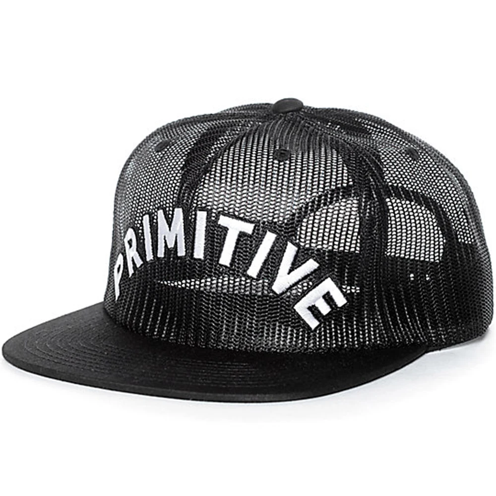 Custom unstructured mesh snapback caps