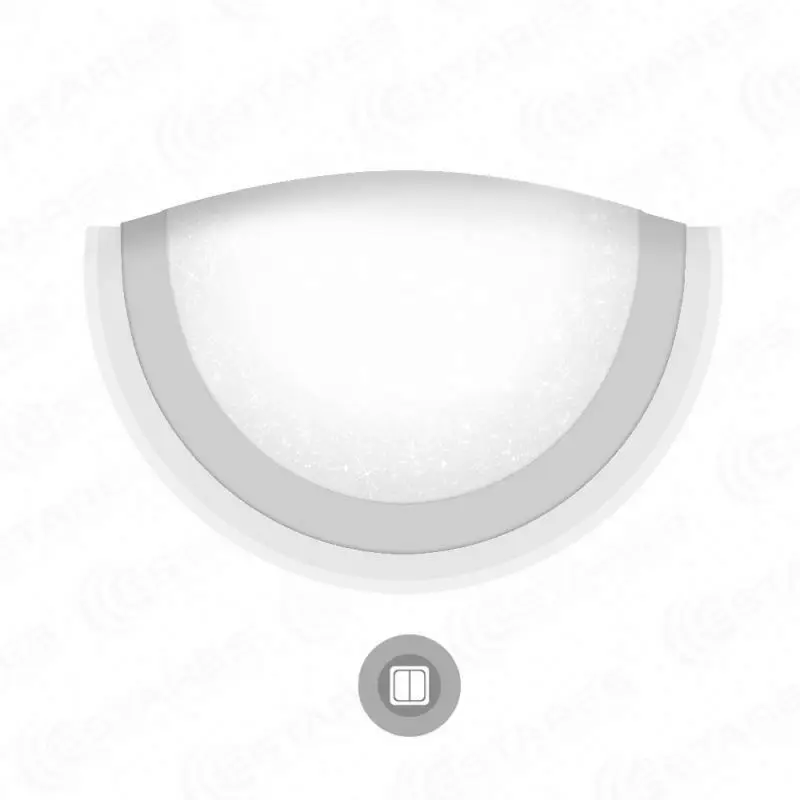Art deco LED wall lamp surface mounted for home emergency lamp