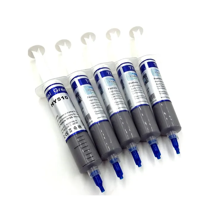 Grey 30g led lights heat sink thermal paste syringe high temperature artic silver CPU processor Conductive thermal paste