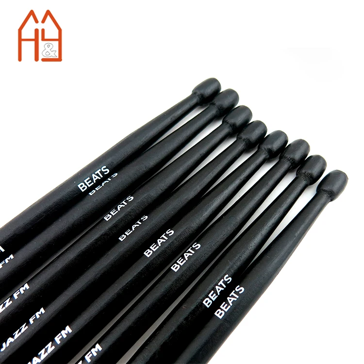 Custom 7 Inches Black Painting Drumstick Pencil for Children and Promotion