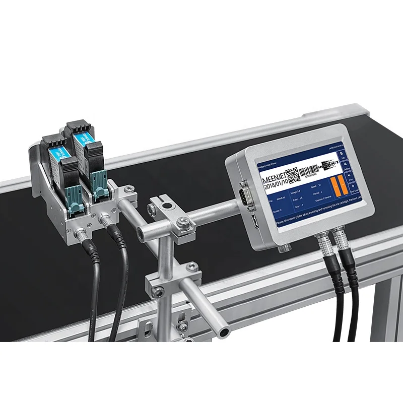 Touch Screen Tij Thermal Online Batch QR Code Printer Date Code Inkjet Marking Coding Machine for pipe bottle box plastic bags