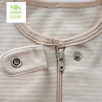 
infant toddlers apparel nature color knitted footed pajamas long sleeves baby romper jumpsuit 