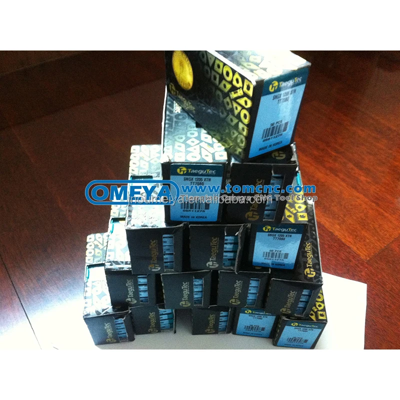 Taegutec carbide milling inserts for end mill cutter 3PHT150504R-M TT9080