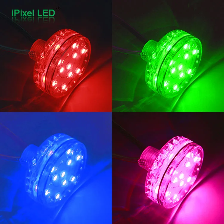 Весело достопримечательности E14 автоматический кабошон Мамбо fairground Turbo 55 мм круглый развлечений светодиодные лампы