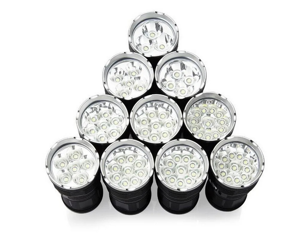 High Power 18 LED White 38000LM 3 Mode Searching Torch LED Lantern Flashlight