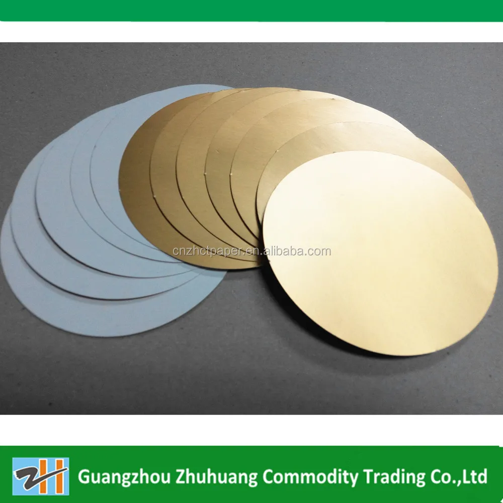 Golden color metallized card paper