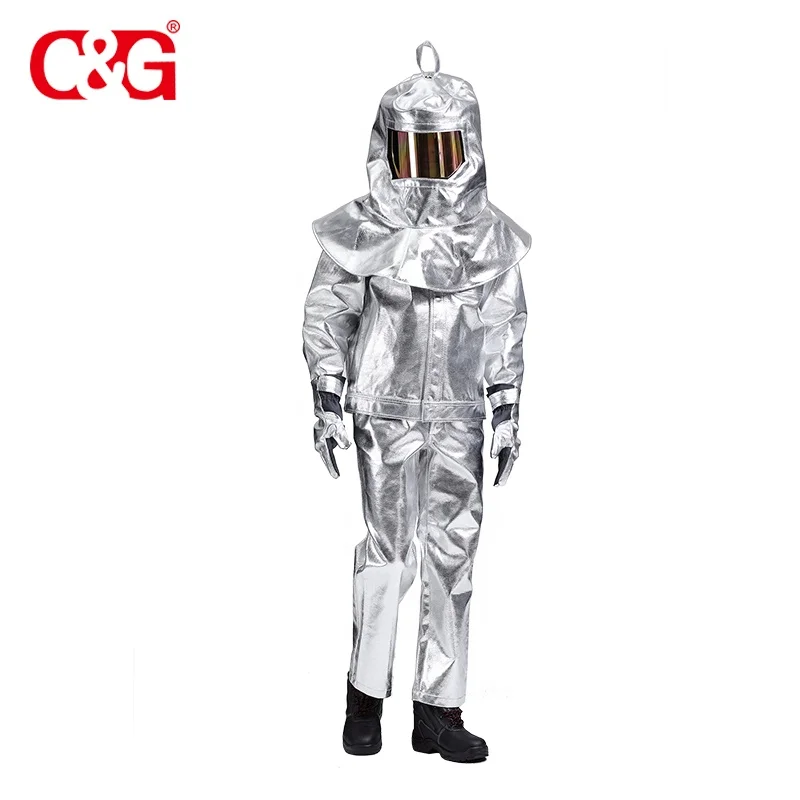 CG high quality splash aluminized approach heat resistant suit