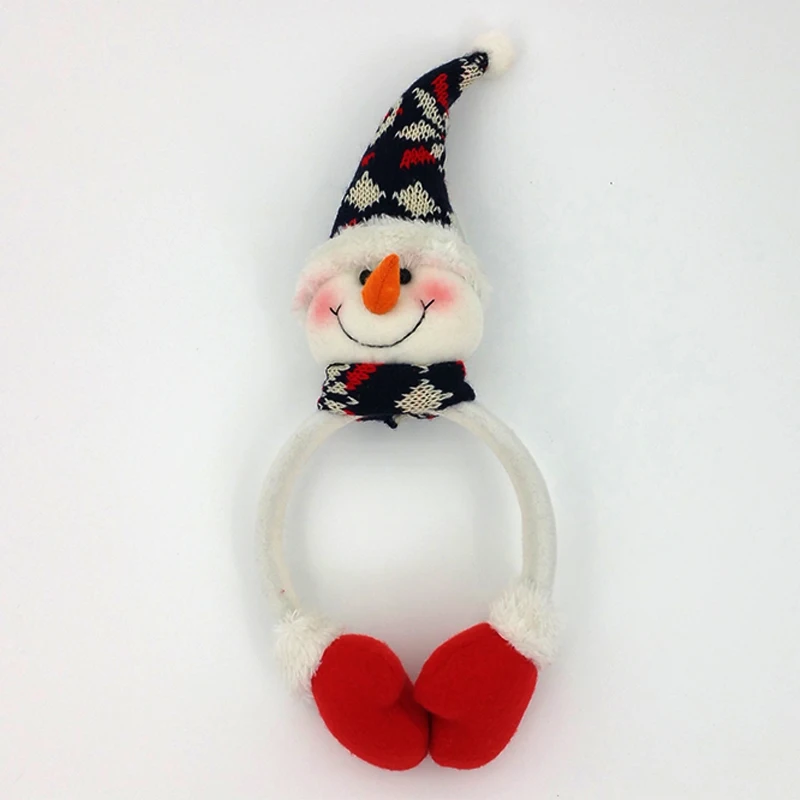 35 см Рождество волос Группа с 3D снеговик