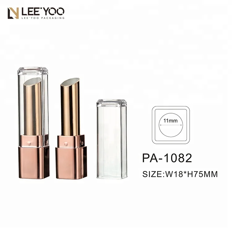  PA-1082 квадратные пустые тонкая трубка губной помады оптовая продажа