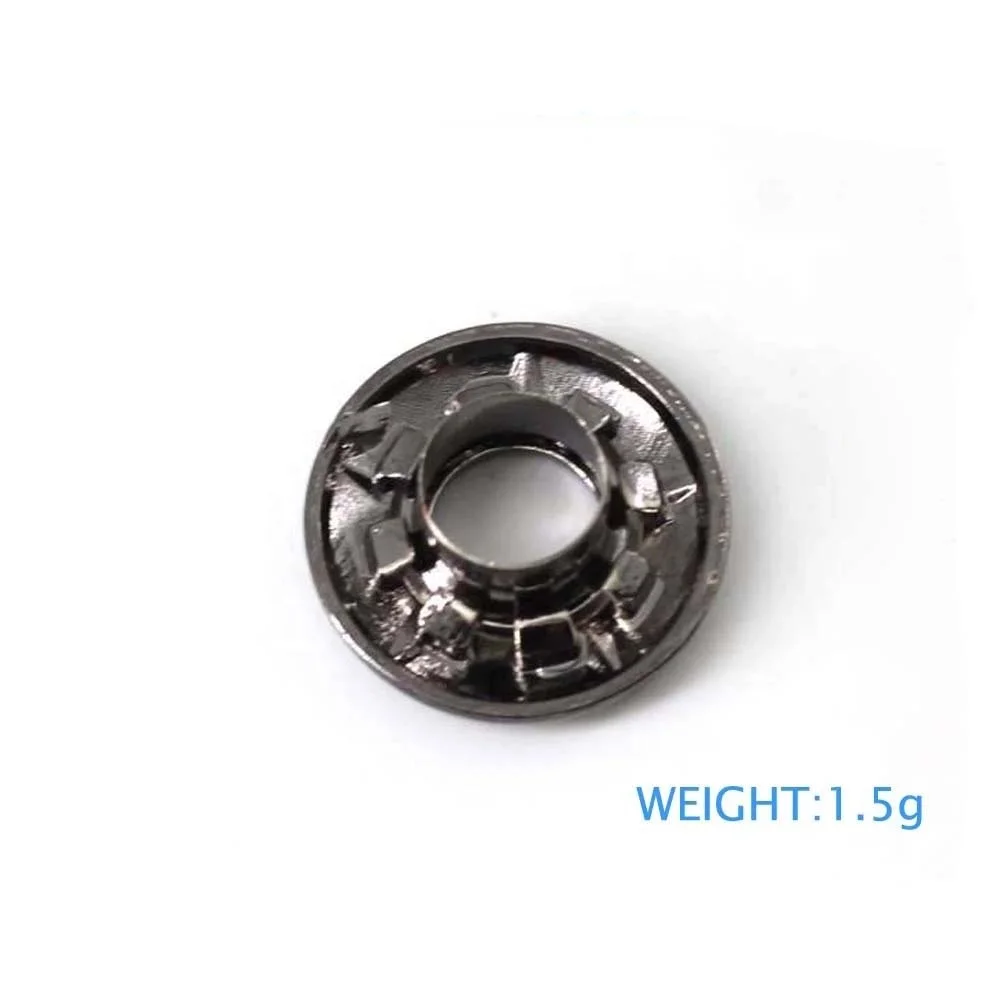 Handbag Accessories Hexagon Hat Eyelet Grommet  Stylish Black Metal Eyelet For Garments